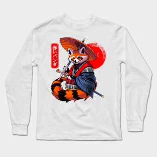 Red Panda Samurai Long Sleeve T-Shirt